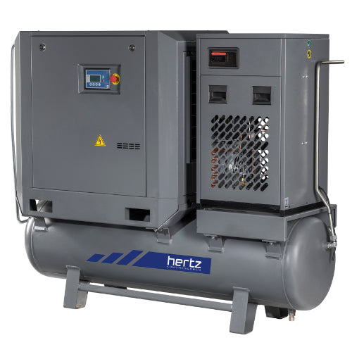 10HP Hertz Variable Speed Rotary Screw Air Compressor 120gal w/ Air Dryer (HVD 7)
